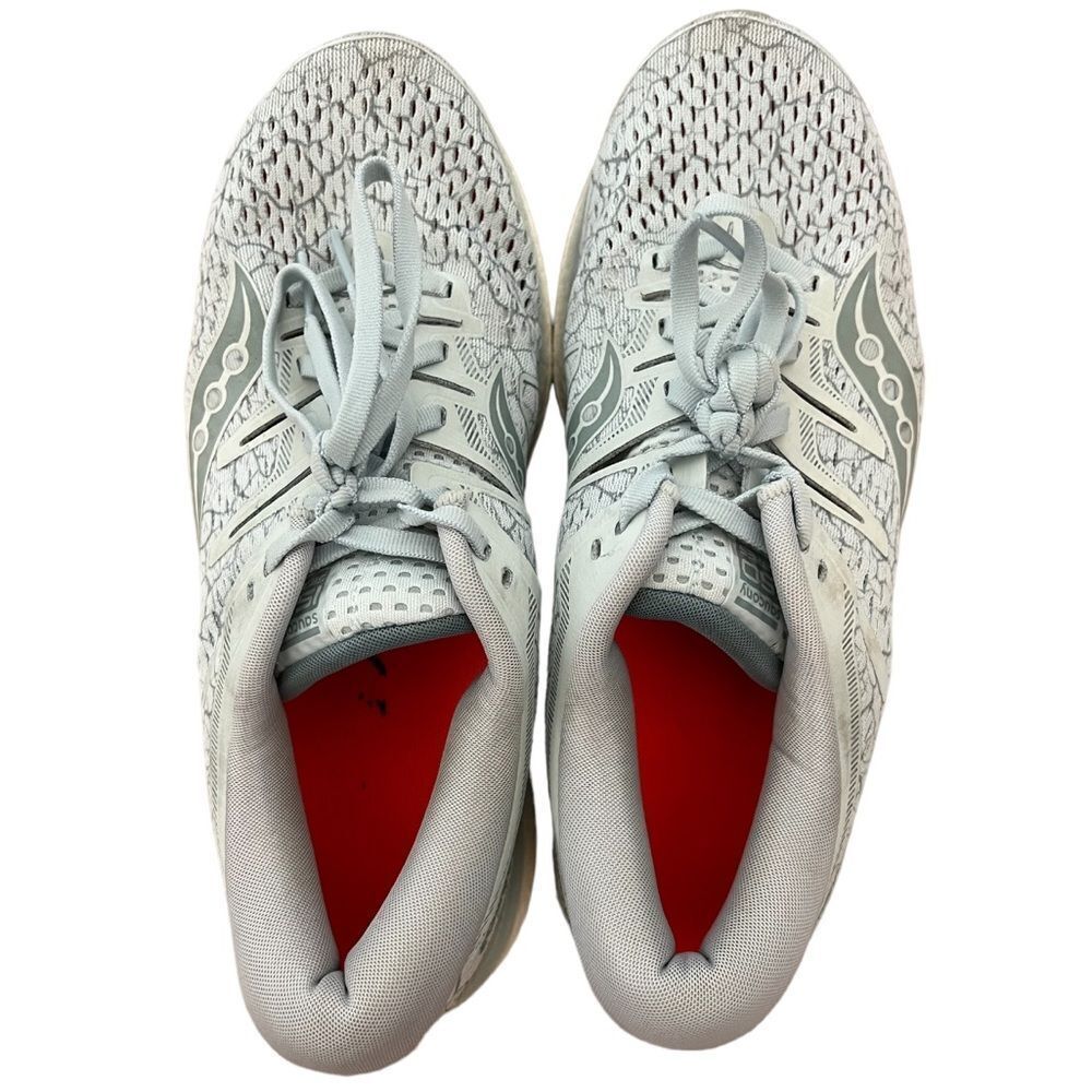 Saucony Hurricane Iso 5 Women's Running Shoe in Light Blue - Picture 3 of 10